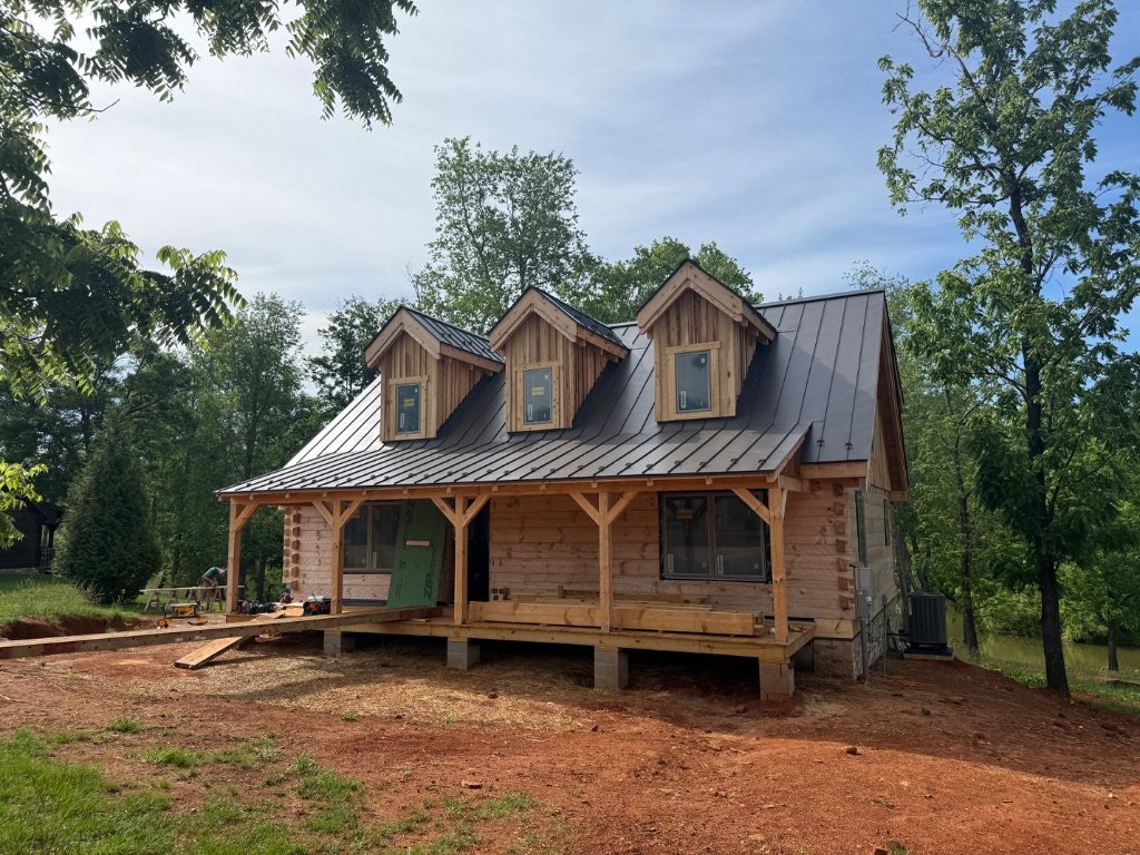 Cabin 6 being built